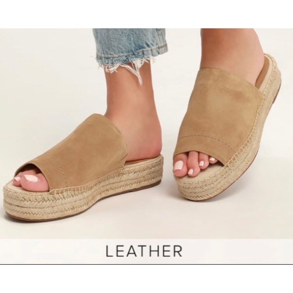Splendid Thaddeus Espadrille in Tan Suede - Size 10
